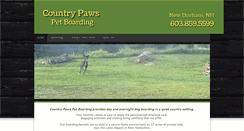 Desktop Screenshot of countrypawspetboarding.com